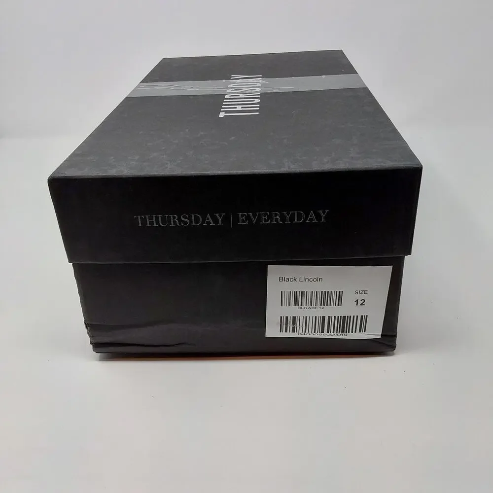 Thursday Boot Co Lincoln Penny Loafers Men's 12 Black Leather Dress Shoes NIB